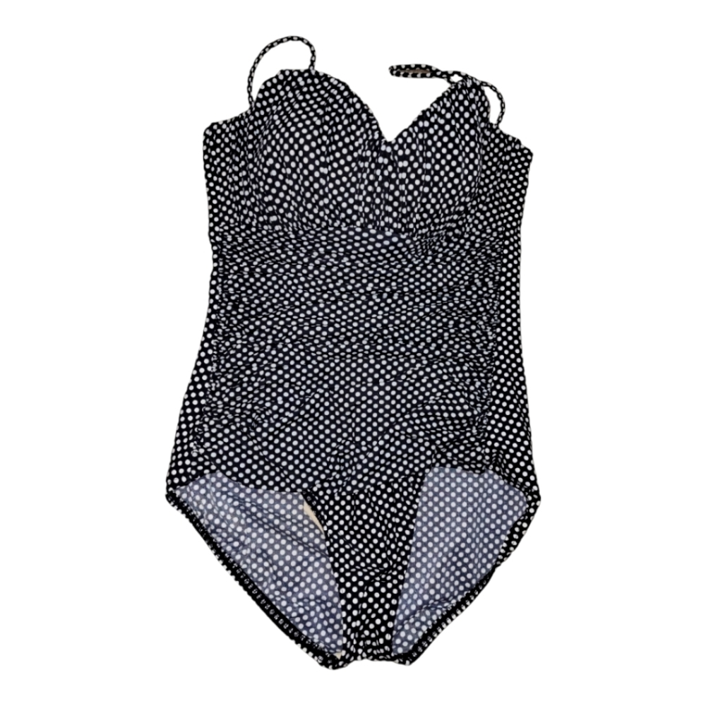 MAGIC Suit black & white polka dot flattering swimsuit 16